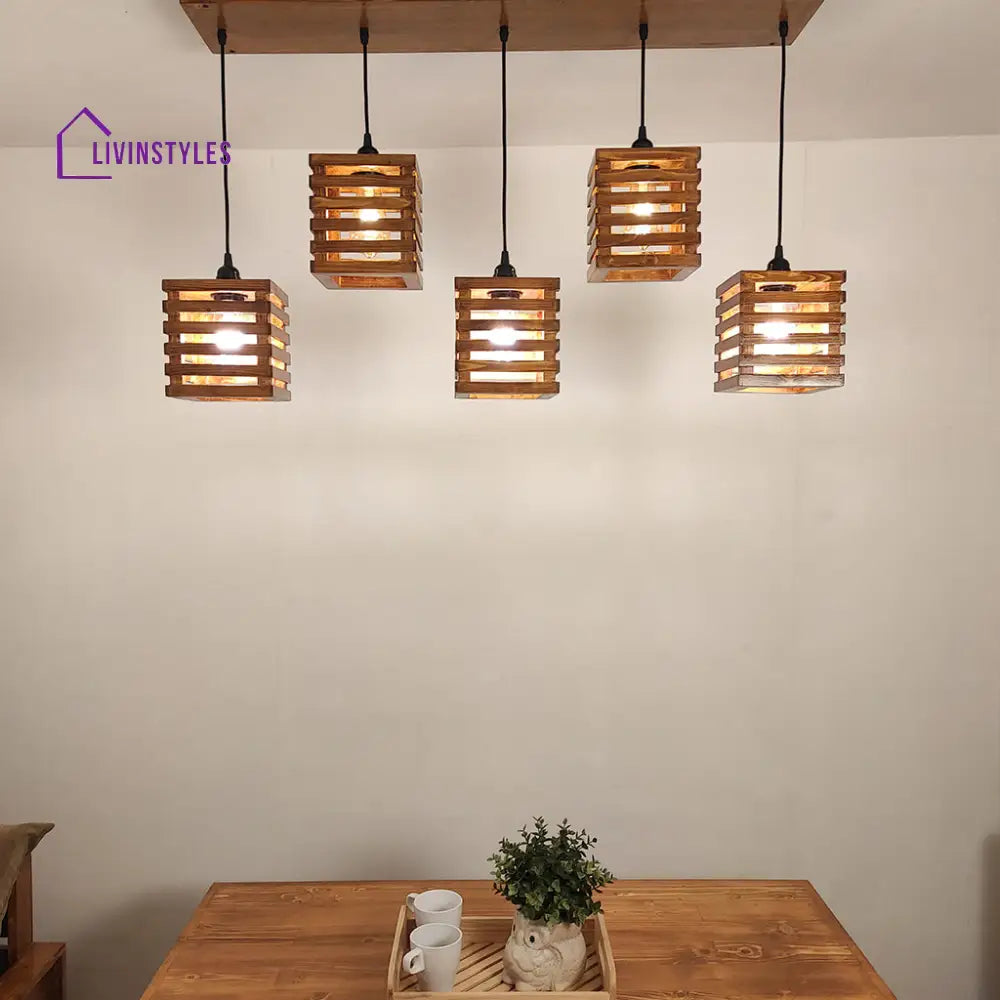 Lyon Brown 5 Series Hanging Lamp Lamps