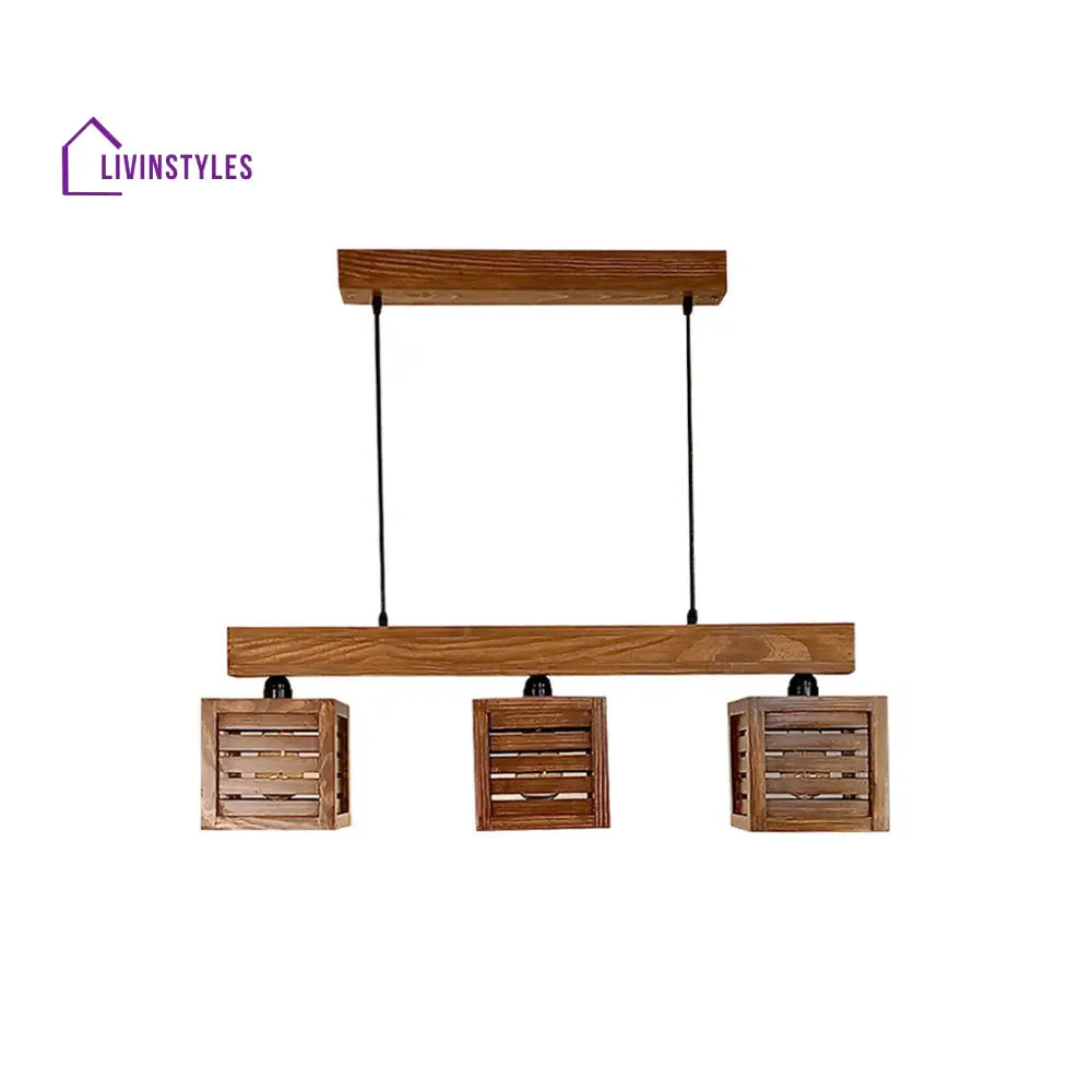 Lyon Brown Wooden Series Hanging Lamp Lamps