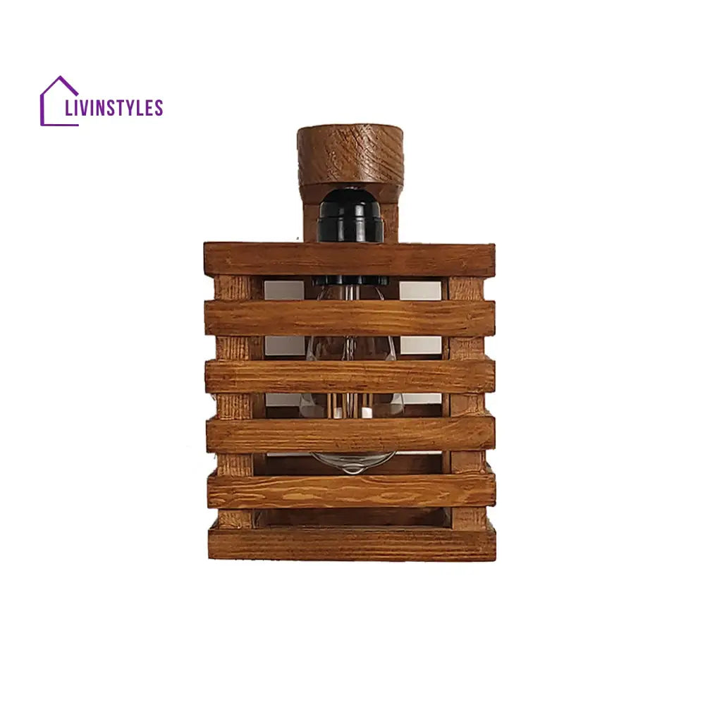 Lyon Brown Wooden Wall Light Lights