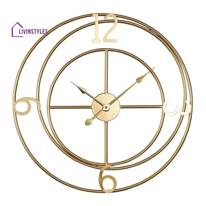 Madhu Designer Metallic Wall Clock