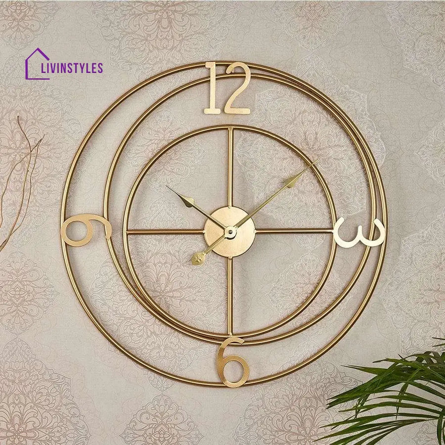 Madhu Designer Metallic Wall Clock