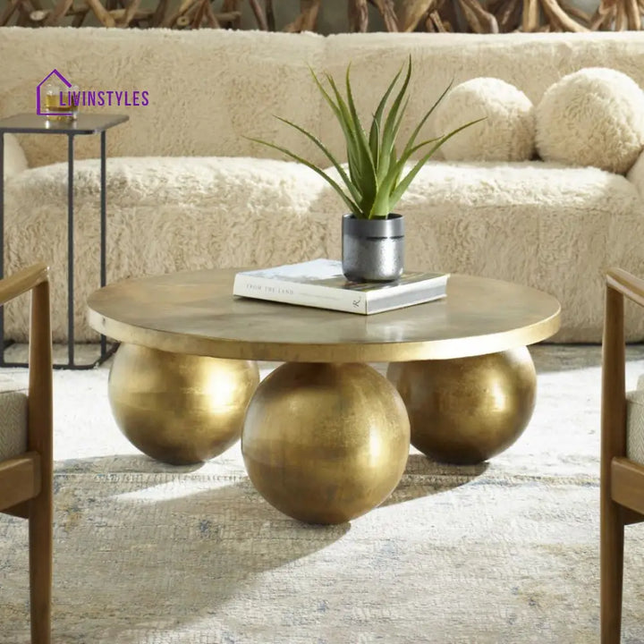 Madhuri Triplet Antique Coffee Table Living