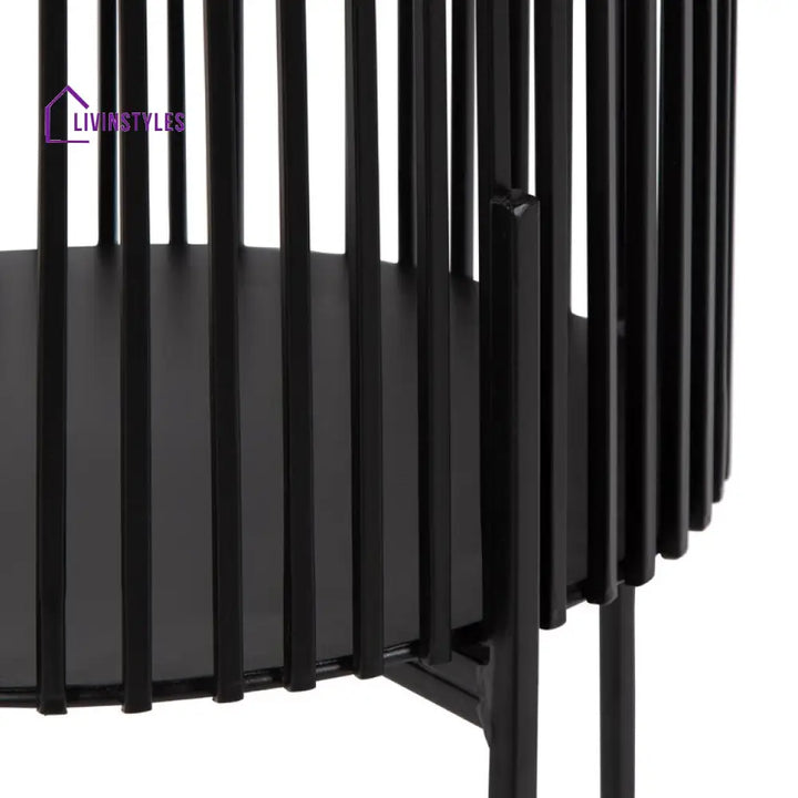 Mahima Metal Black Plant Stand For Balcony