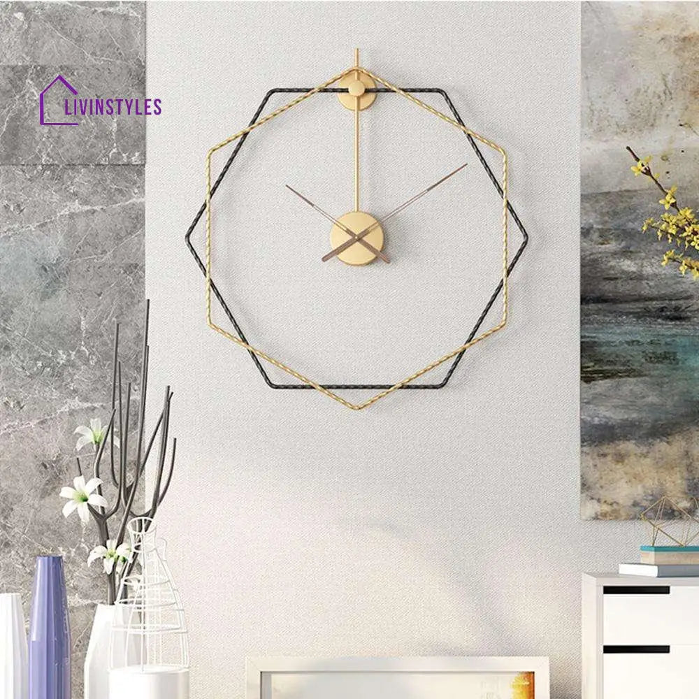 Mahita Hexagonal Metal Wall Clock