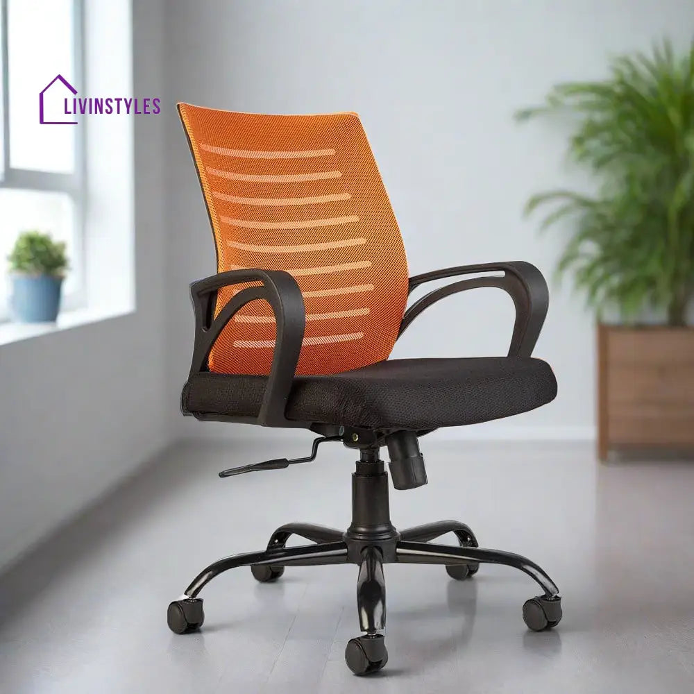 Maira Executive Office Chair Orange Basic Chairs