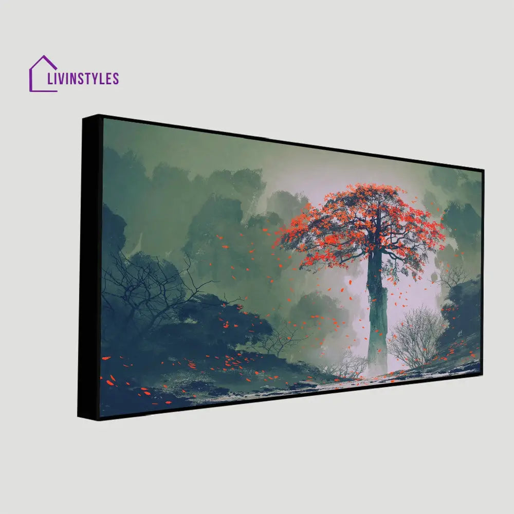 Majestic Autumn Tree Canvas Art Wall Painting