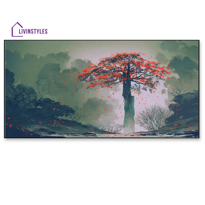 Majestic Autumn Tree Canvas Art Wall Painting