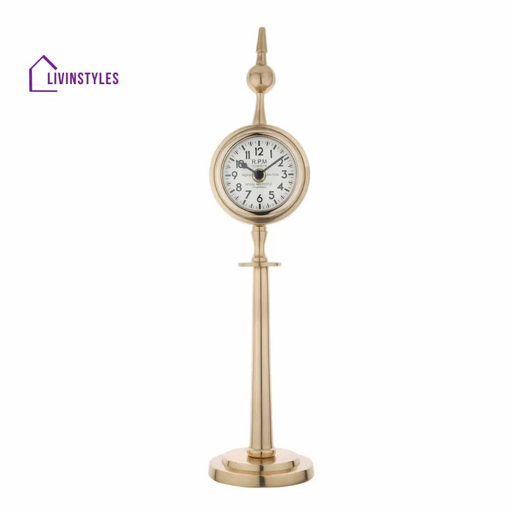 Majestic Spire Clock Gold