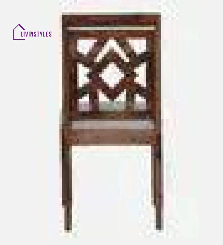 Makar Sheesham Wood 4 Seater Dining Set In Teak Finish Dining Room