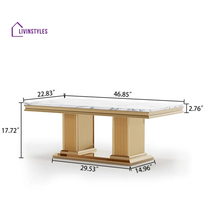 Malti Stainless Steel Coffee Table For Living Room