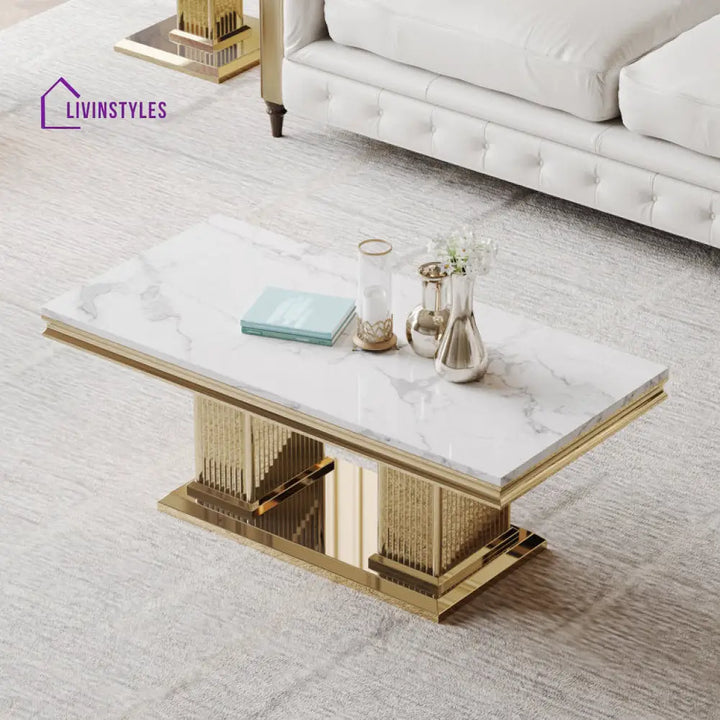 Malti Stainless Steel Coffee Table For Living Room