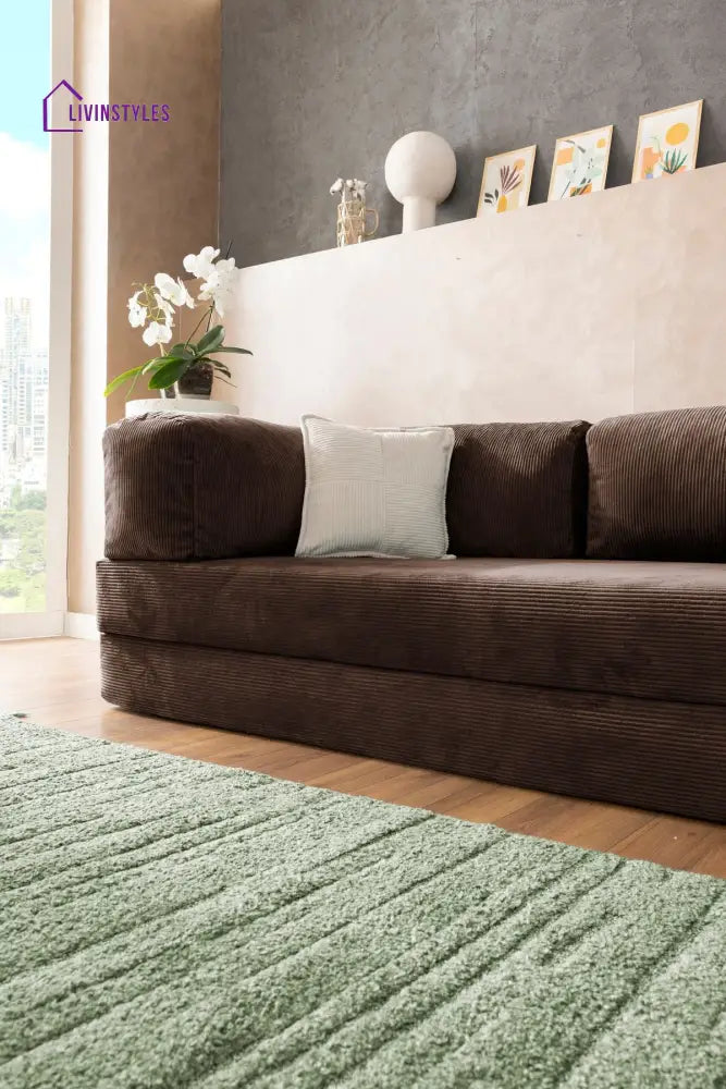 Manisha Brown Sofa Come Bed For Living Room