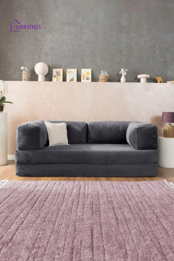 Manisha Grey Sofa Come Bed For Living Room