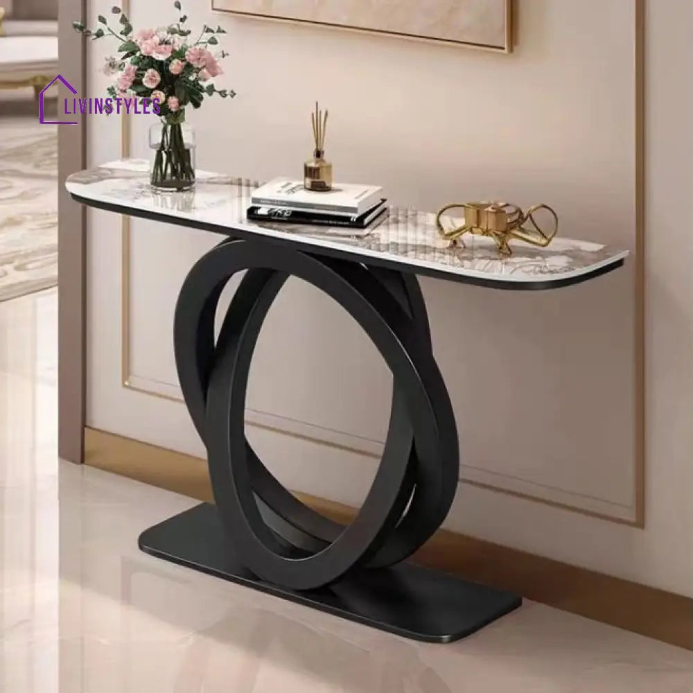 Maria Console Table With White & Black Combination