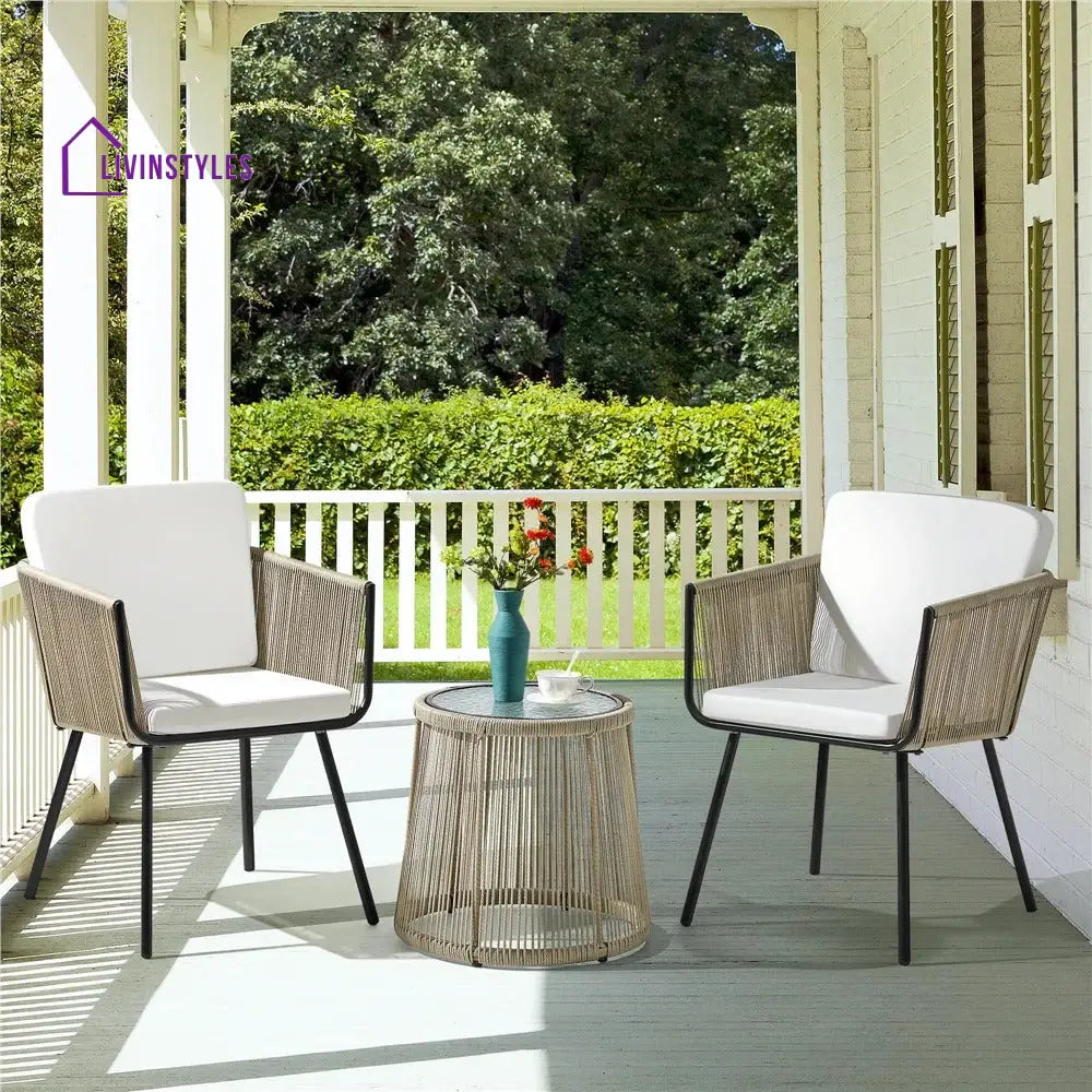 Mason Outdoor Patio Seating Set 2 Chairs And 1 Table