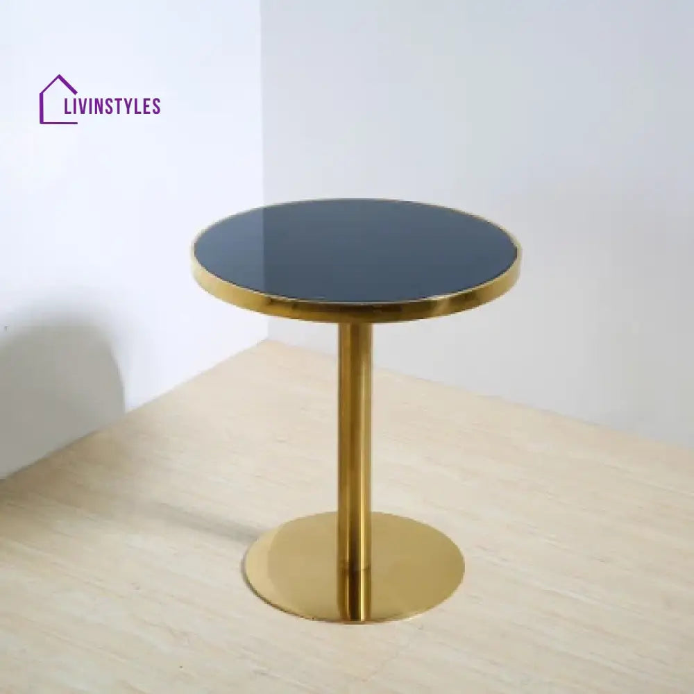 Mayuri Glass Top Stainless Steel With Pvd Coated Coffee Table