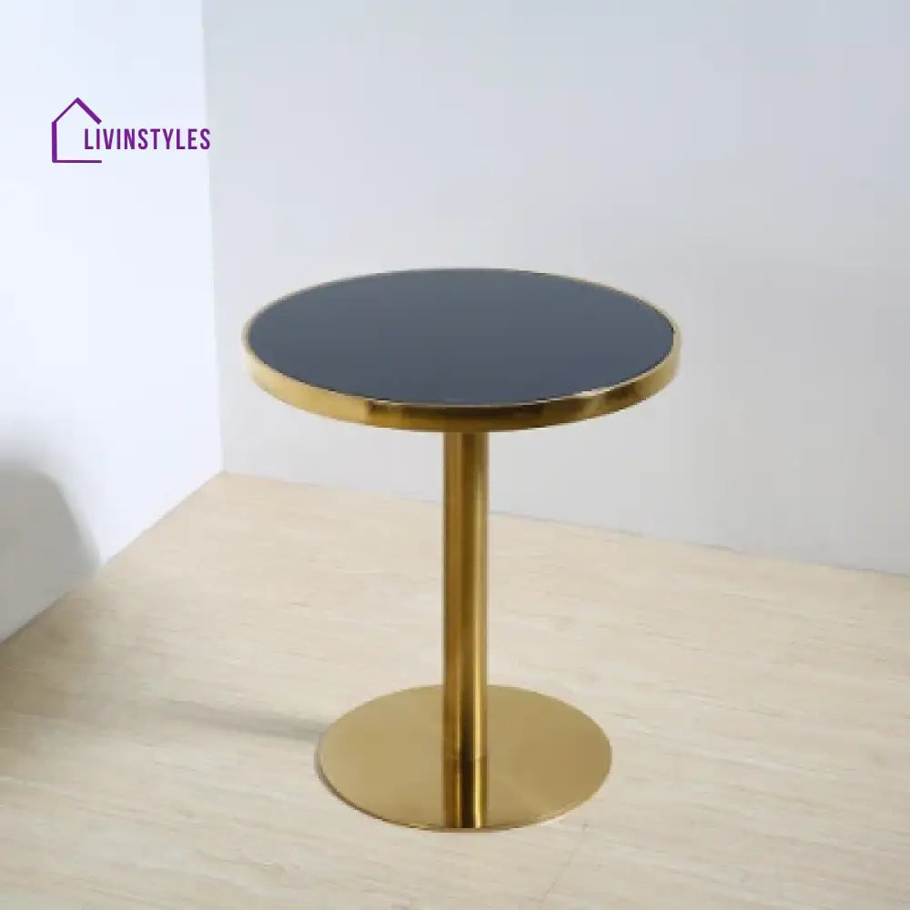 Mayuri Glass Top Stainless Steel With Pvd Coated Coffee Table