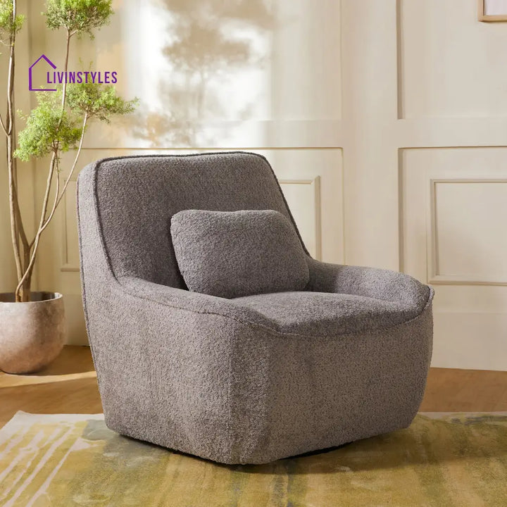 Meena Artisanal Chair Gray Sofa