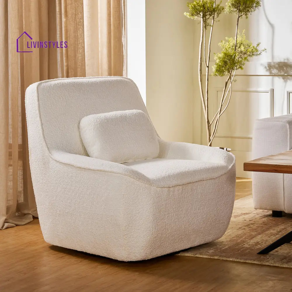 Meena Artisanal Chair White Sofa