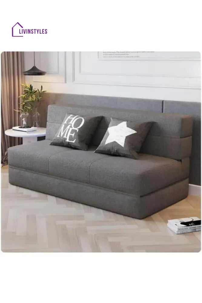 Meenal Grey Sofa Come Bed For Living Room