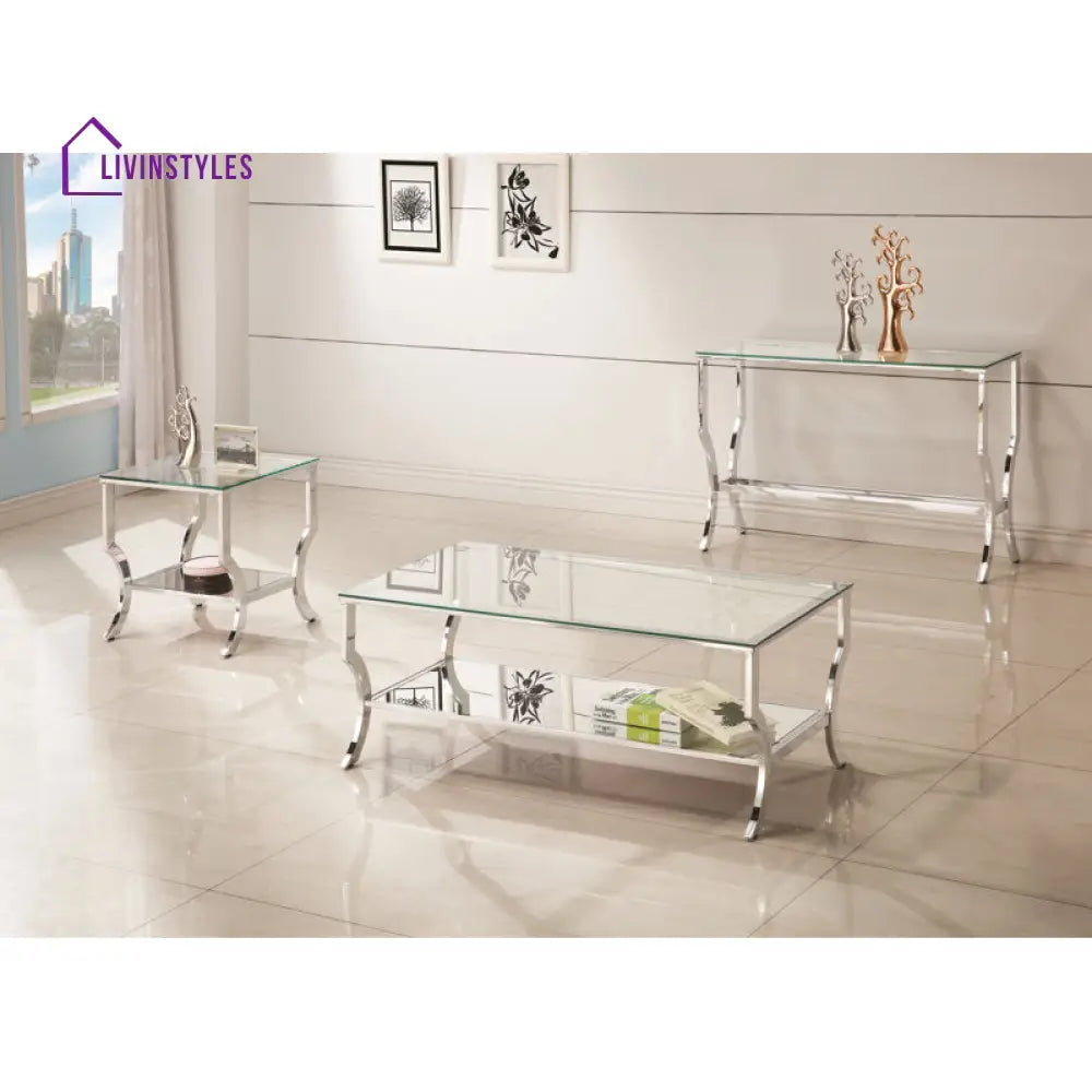 Meera Metal Coffee Table For Living Room