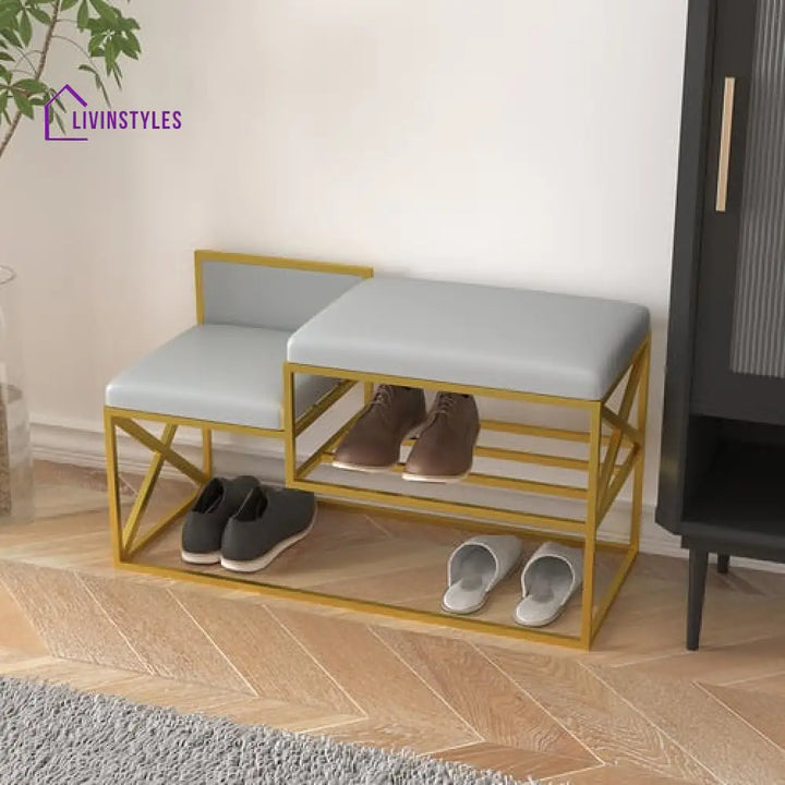 Meera Metal Shoe Rack Bench