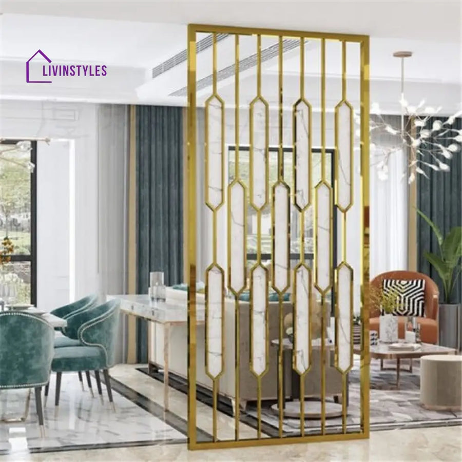 Meera Stainless Steel Metal Partition (8 feet×3 feet)