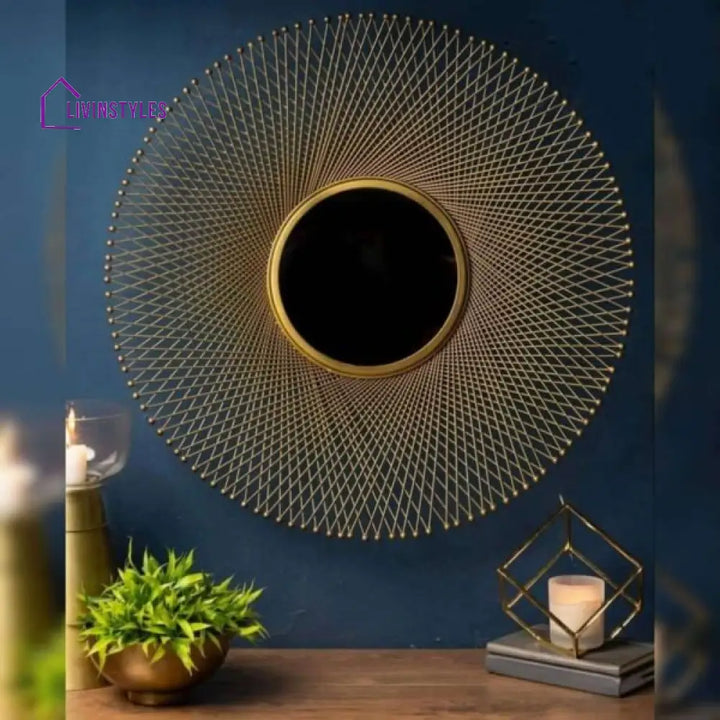 Megha Designer Metal Wall Mirror