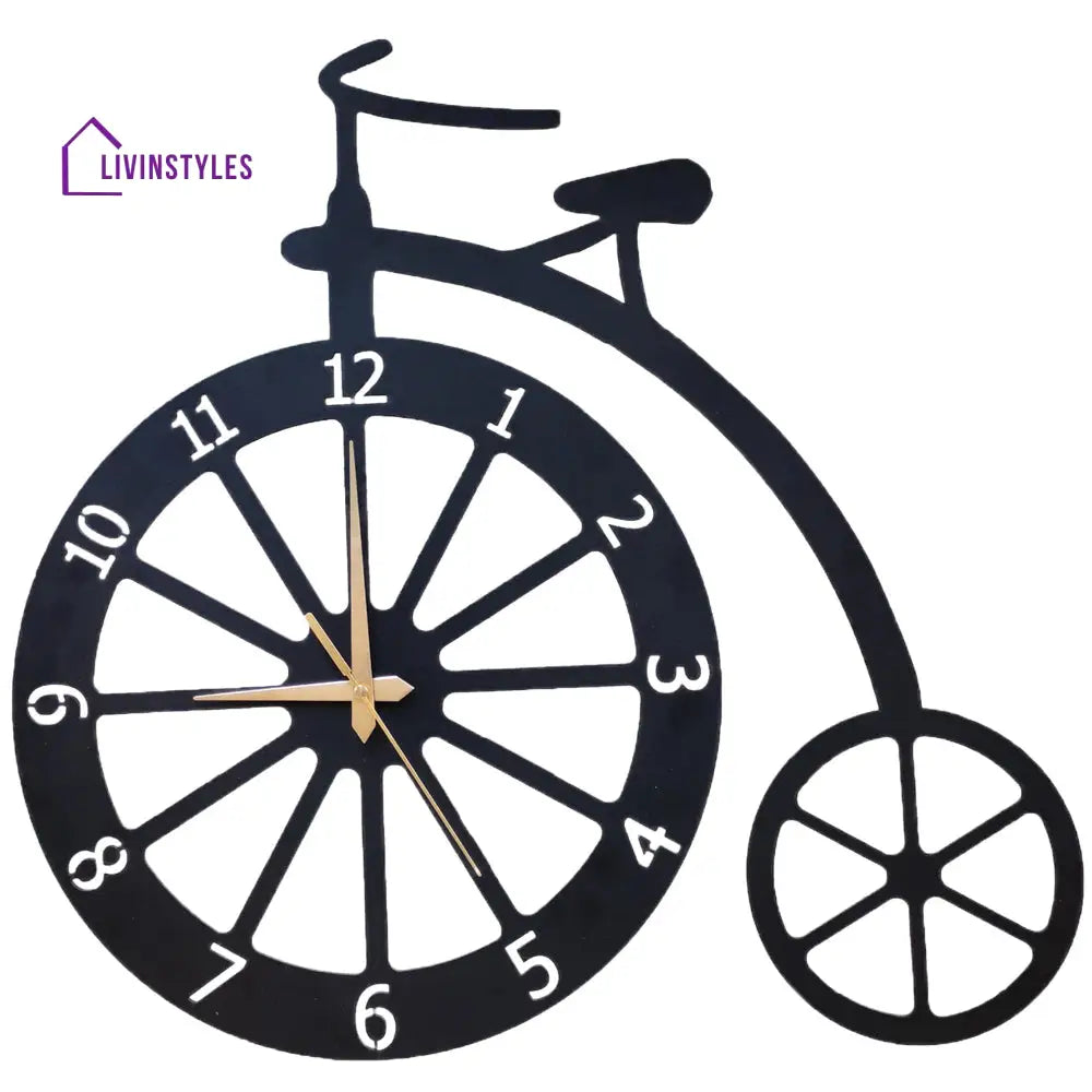 Metal Cycle Design Wall Clock