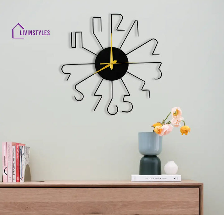 Metal Vintage Line Wall Clock