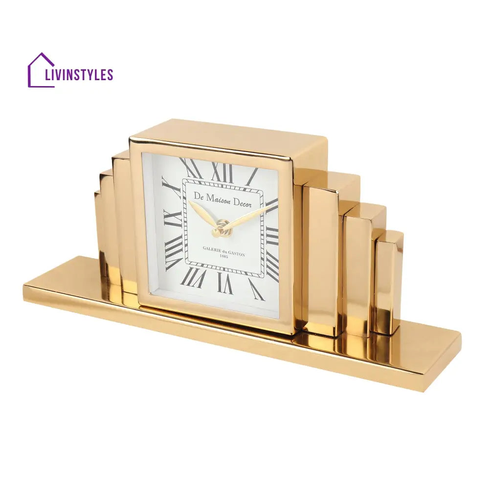 Metropolitan Marvel Gold Table Clock