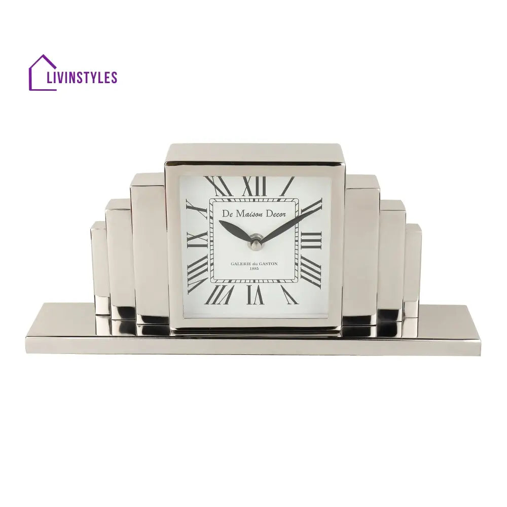 Metropolitan Marvel Silver Table Clock