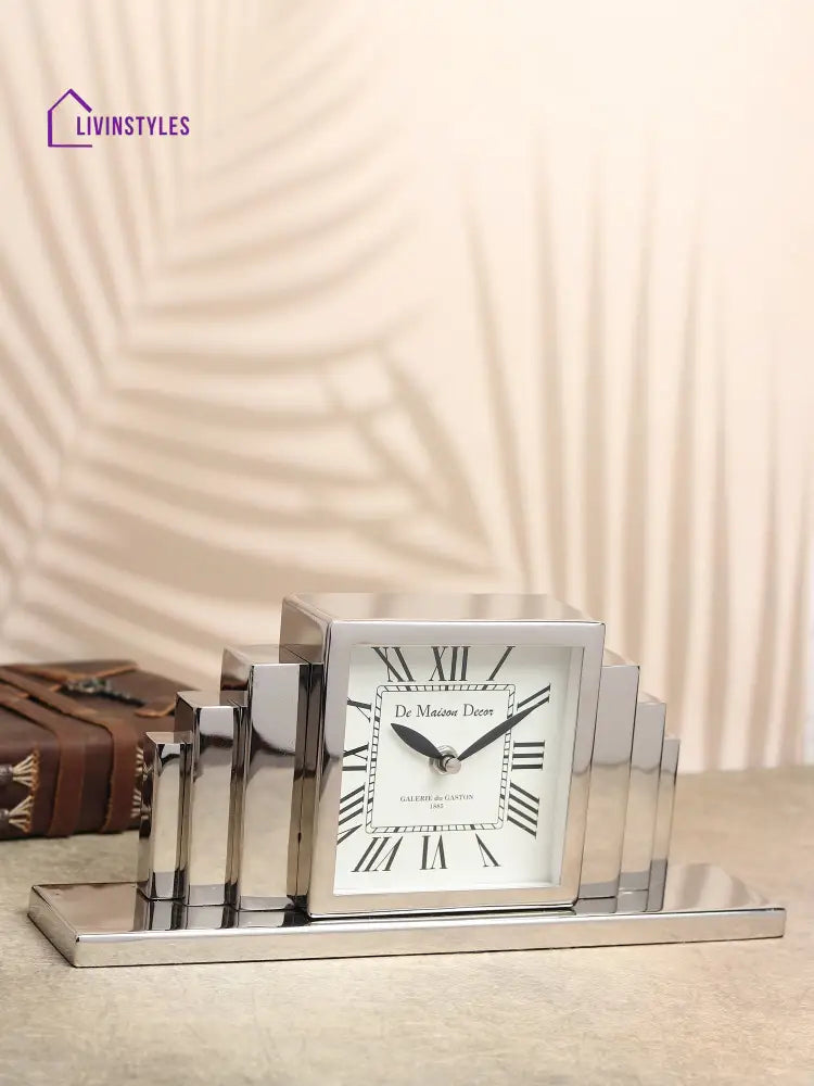 Metropolitan Marvel Silver Table Clock