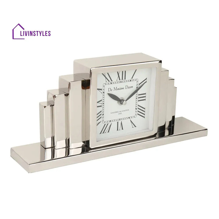 Metropolitan Marvel Silver Table Clock