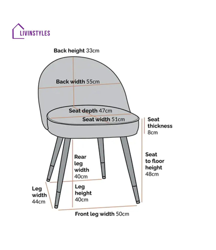 Minimalist Velvet Dining Table Chair Grey Furniture