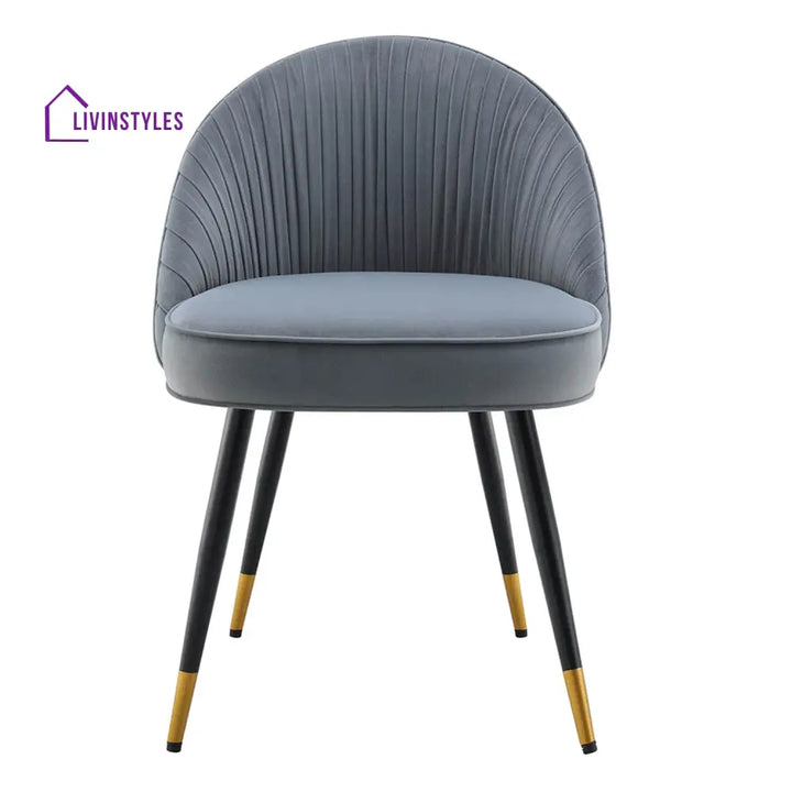 Minimalist Velvet Dining Table Chair Grey Furniture