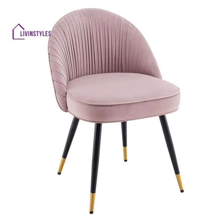 Minimalist Velvet Dining Table Chair Pink Furniture