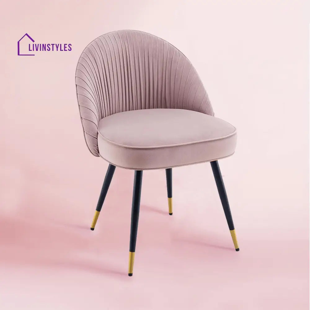 Minimalist Velvet Dining Table Chair Pink Furniture