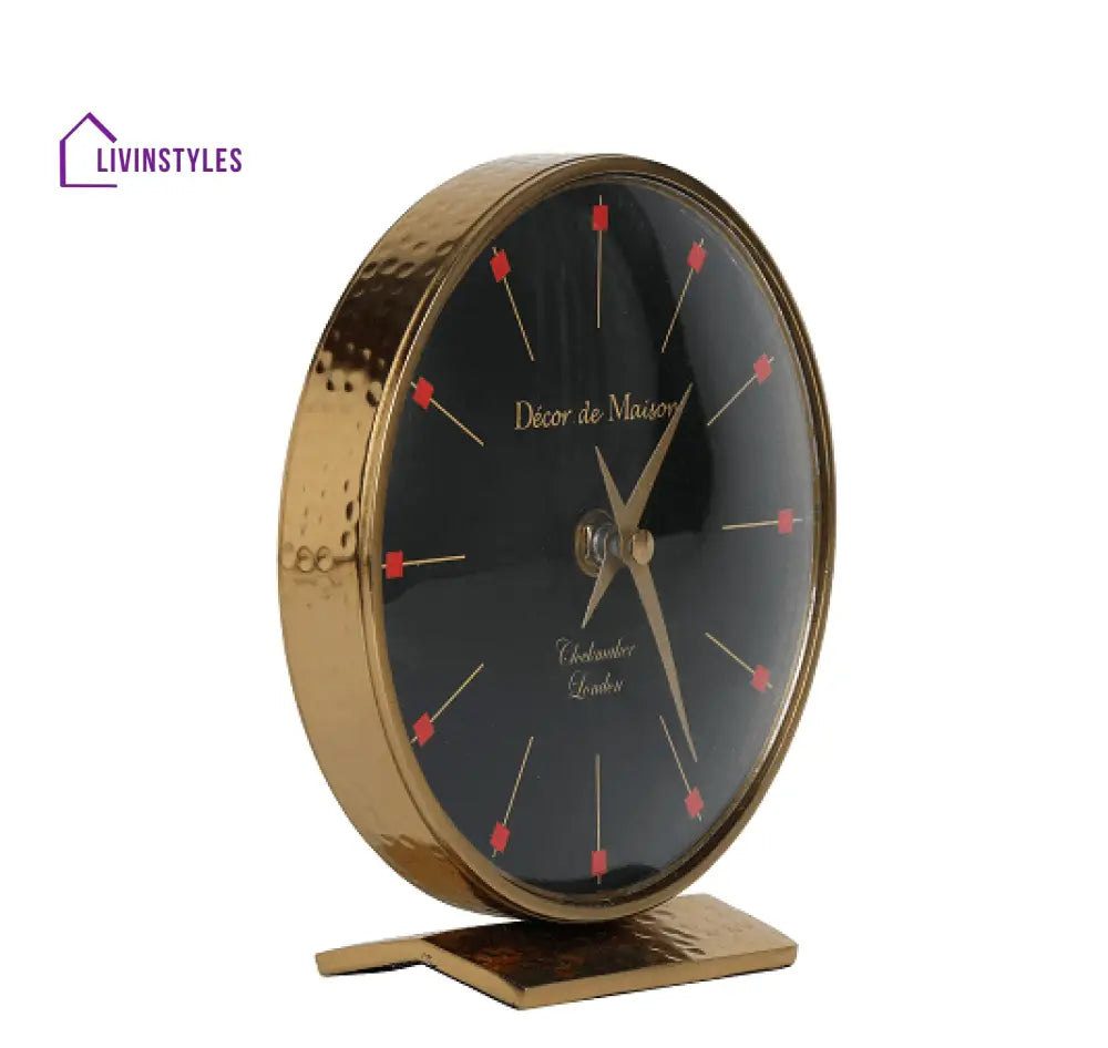 Minno Gold Table Clock