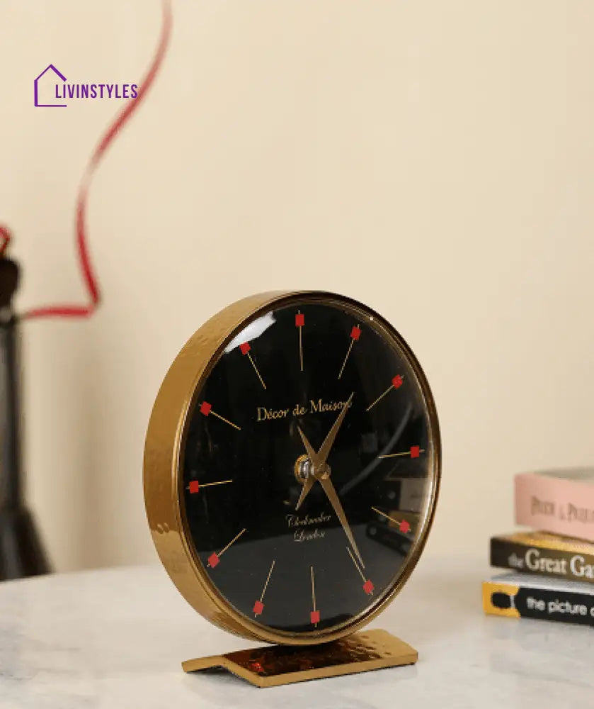 Minno Gold Table Clock