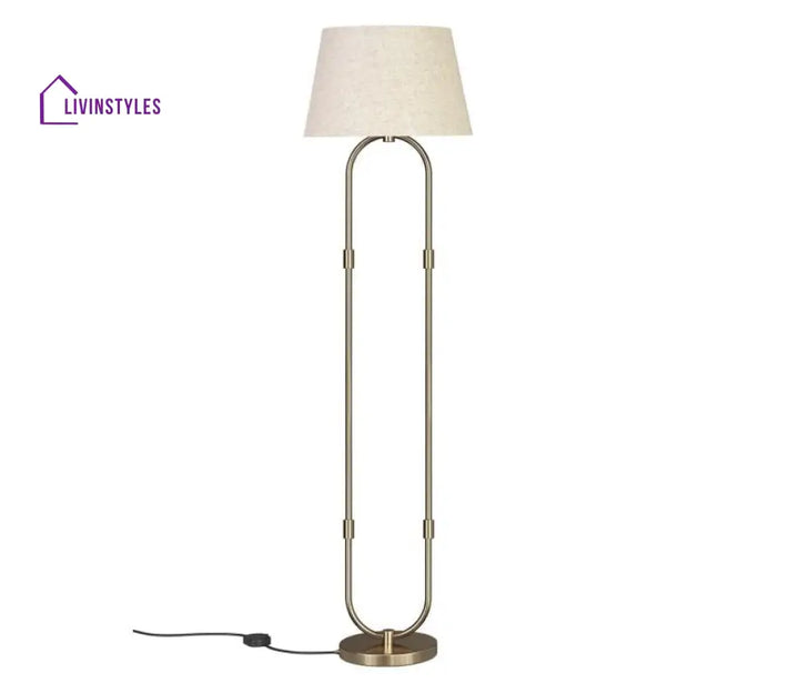 Modern Metal Floor Lamp Standing With Loop Antique Lamps