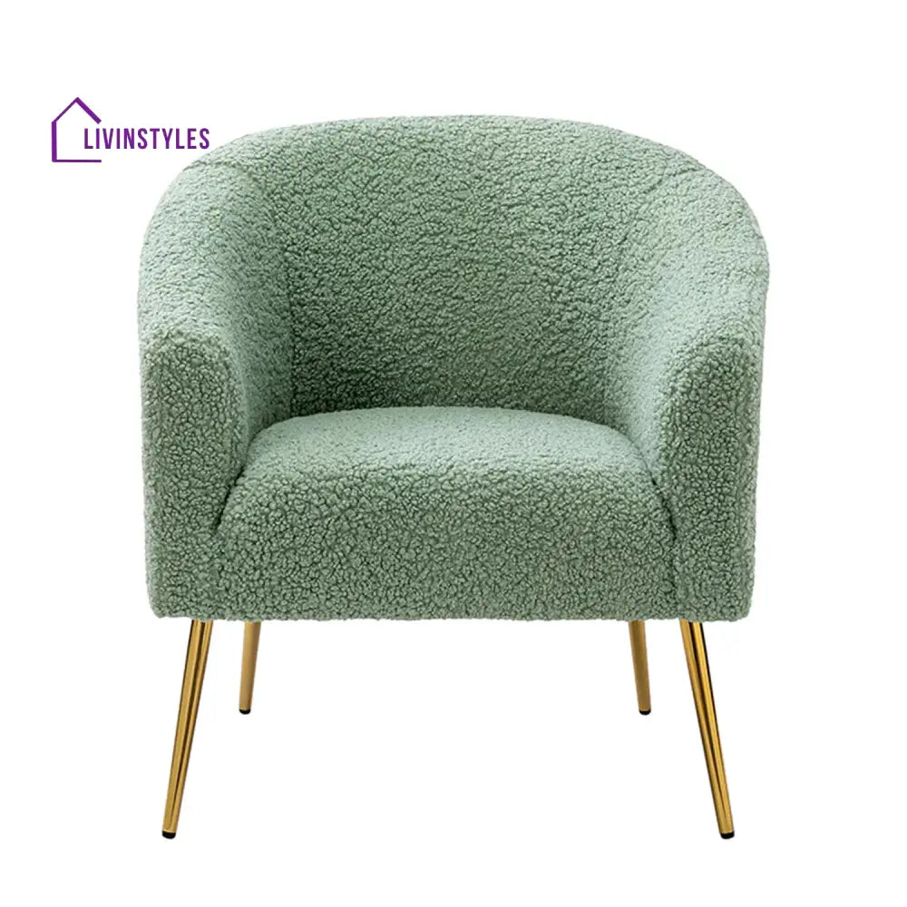 Modern Touch Velvet Chair White Furniture