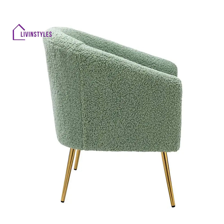 Modern Touch Velvet Chair White Furniture