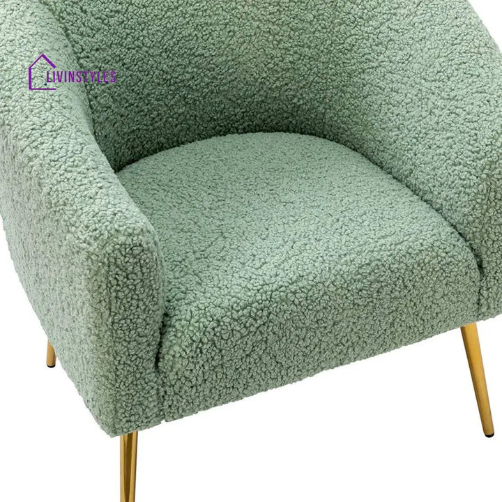 Modern Touch Velvet Chair White Furniture