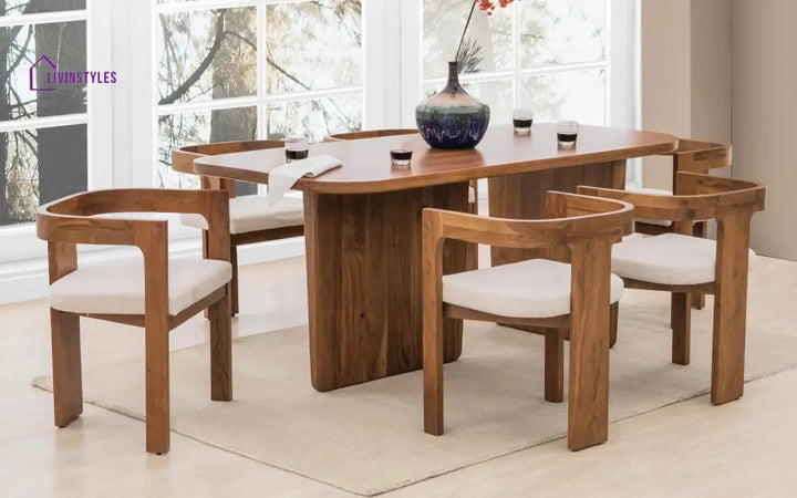 Mohini Dining Table With 6 Attica Chairs