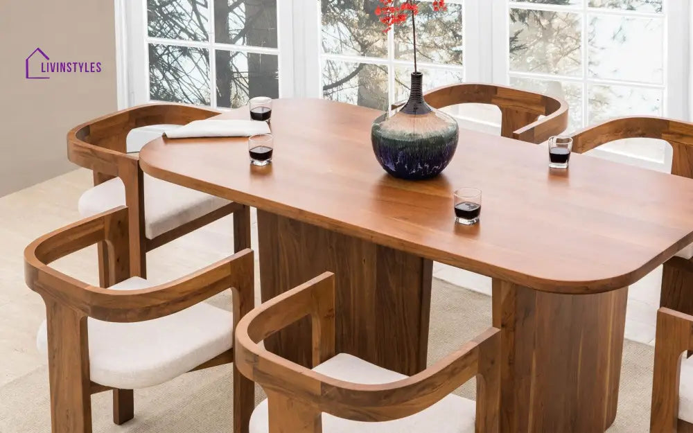 Mohini Dining Table With 6 Attica Chairs