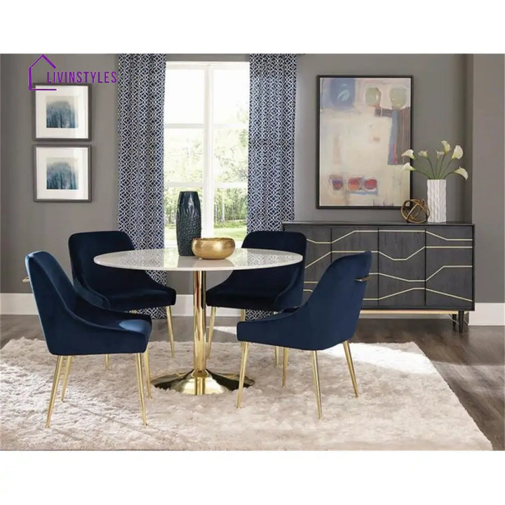 Monarch Stainless Steel Dining Table Set