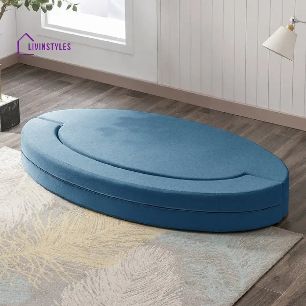 Monica Blue Sofa Come Bed For Living Room