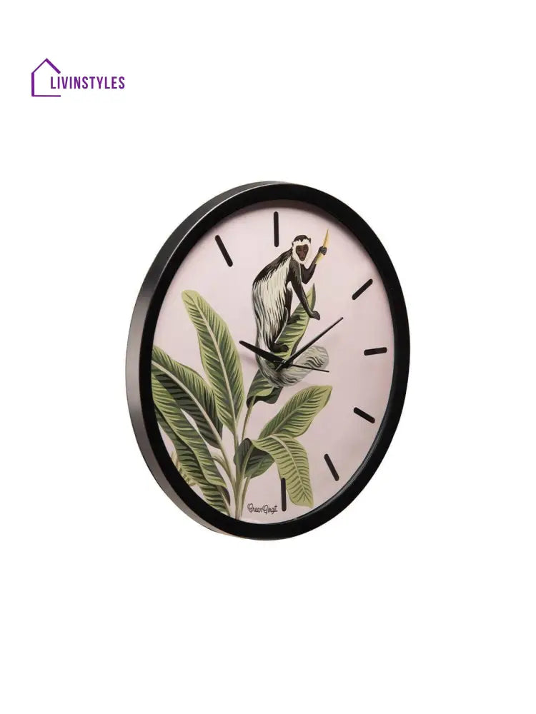 Monkey Menace Multicolor Wall Clock