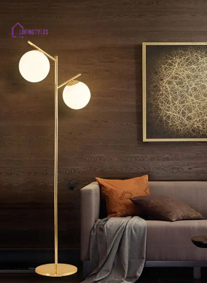 Moonbeam Ball Metal Floor Lamp Lamps